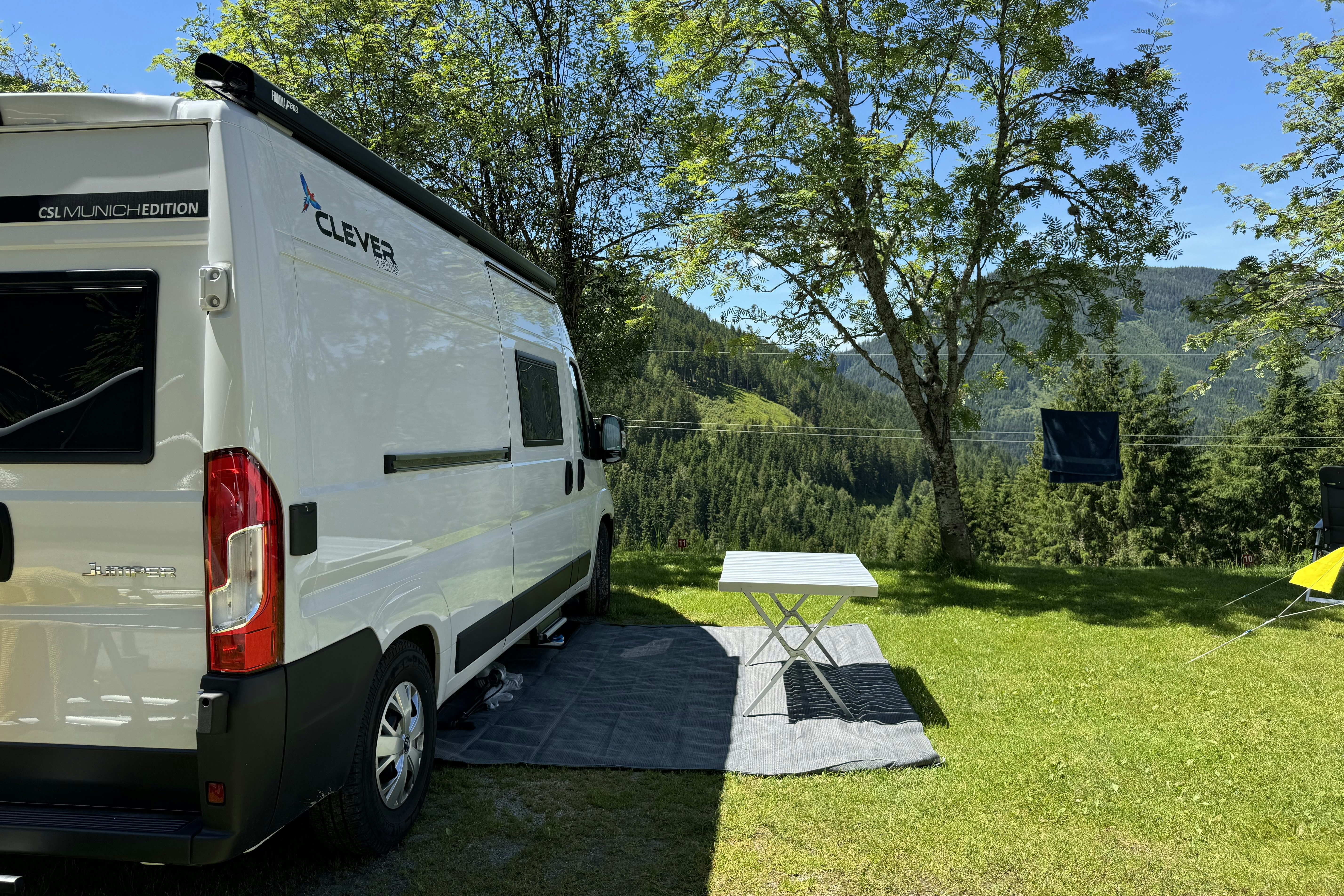 Camping Dachstein - Camper auf dem Standplatz