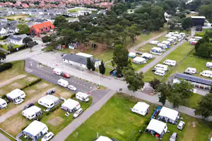 Trelleborg Strand - Luftaufnahme des Campingplatzes