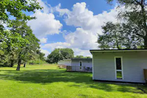 Trelleborg Strand Camping Dalabadets - Mobilheime mit Veranda auf dem Campingplatz