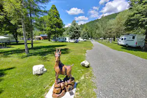 Camp Danica Bohinj Camping Danica - Eingang des Campingplatz