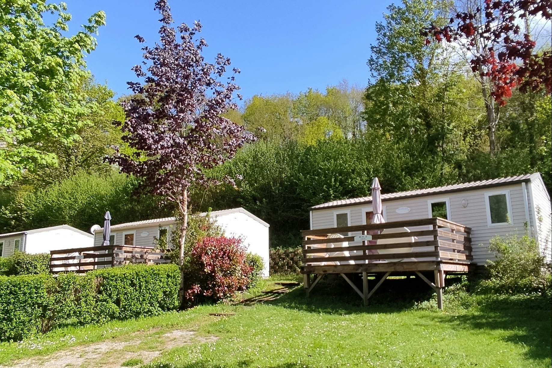 Camping de Beaufort  - Mobilheime auf dem Campingplatz