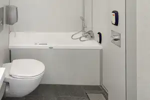 Camping De Binnenvaart Innenansicht der Sanitäranlagen
