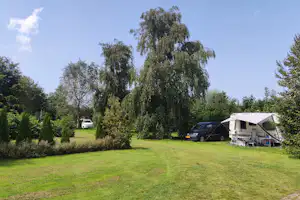 Camping De Boerenzwaluw - Blick auf die Standplätze auf der Wiese