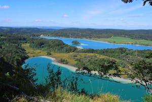 Camping de Boÿse - Luftaufnahme der Seen in der Umgebung des Campingplatzes