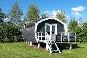 Camping De Bosrand - Mobilheim mit Veranda im Grünen auf dem Campingplatz