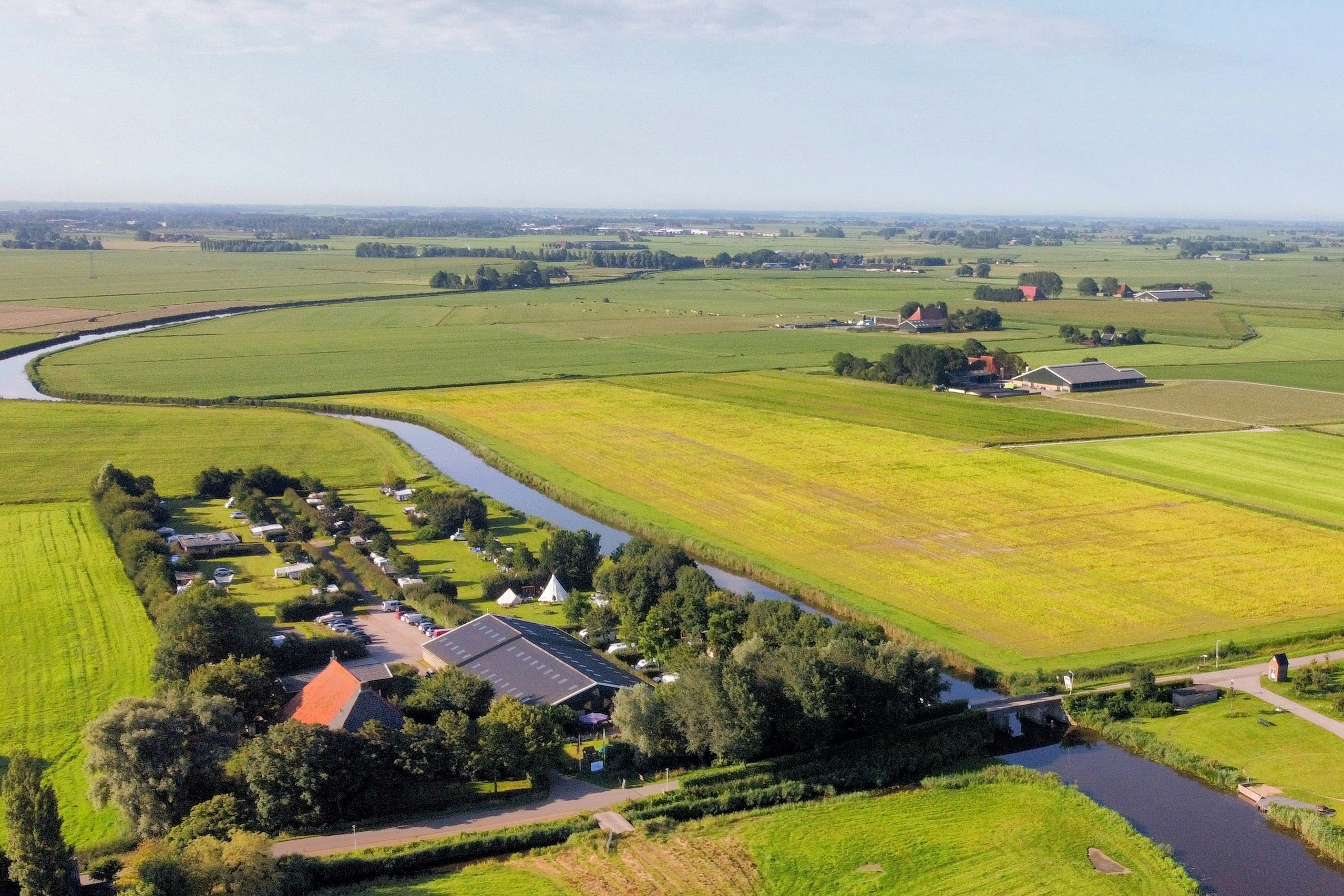 Camping De Finne  - Campingplatz aus der Vogelperspektive
