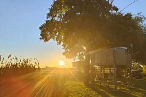 Camping de Graçay - Sonnenuntergang auf dem Campingplatz
