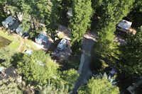 Camping de Graniers - Blick auf Standplätze von oben