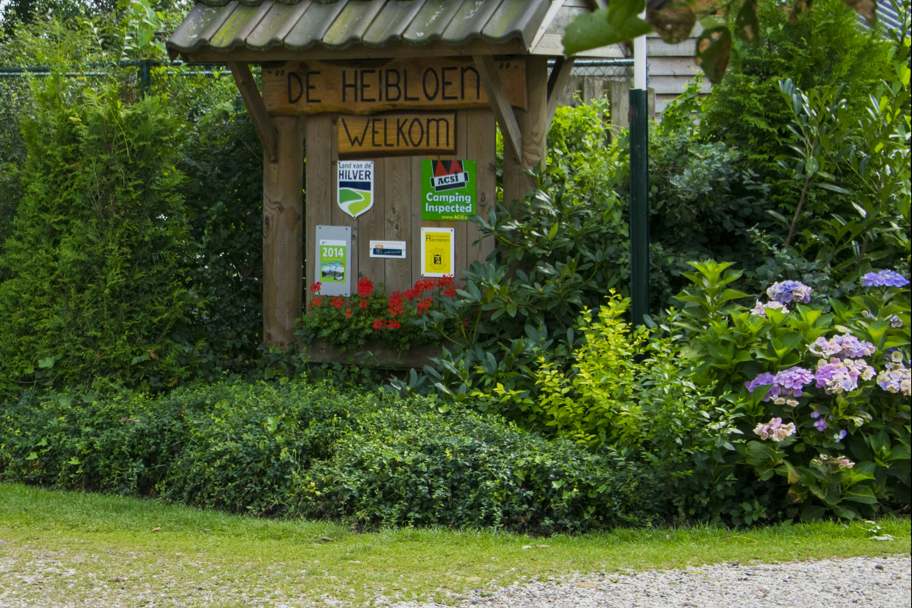 Camping De Heibloem - Einfahrt des Campingplatzes