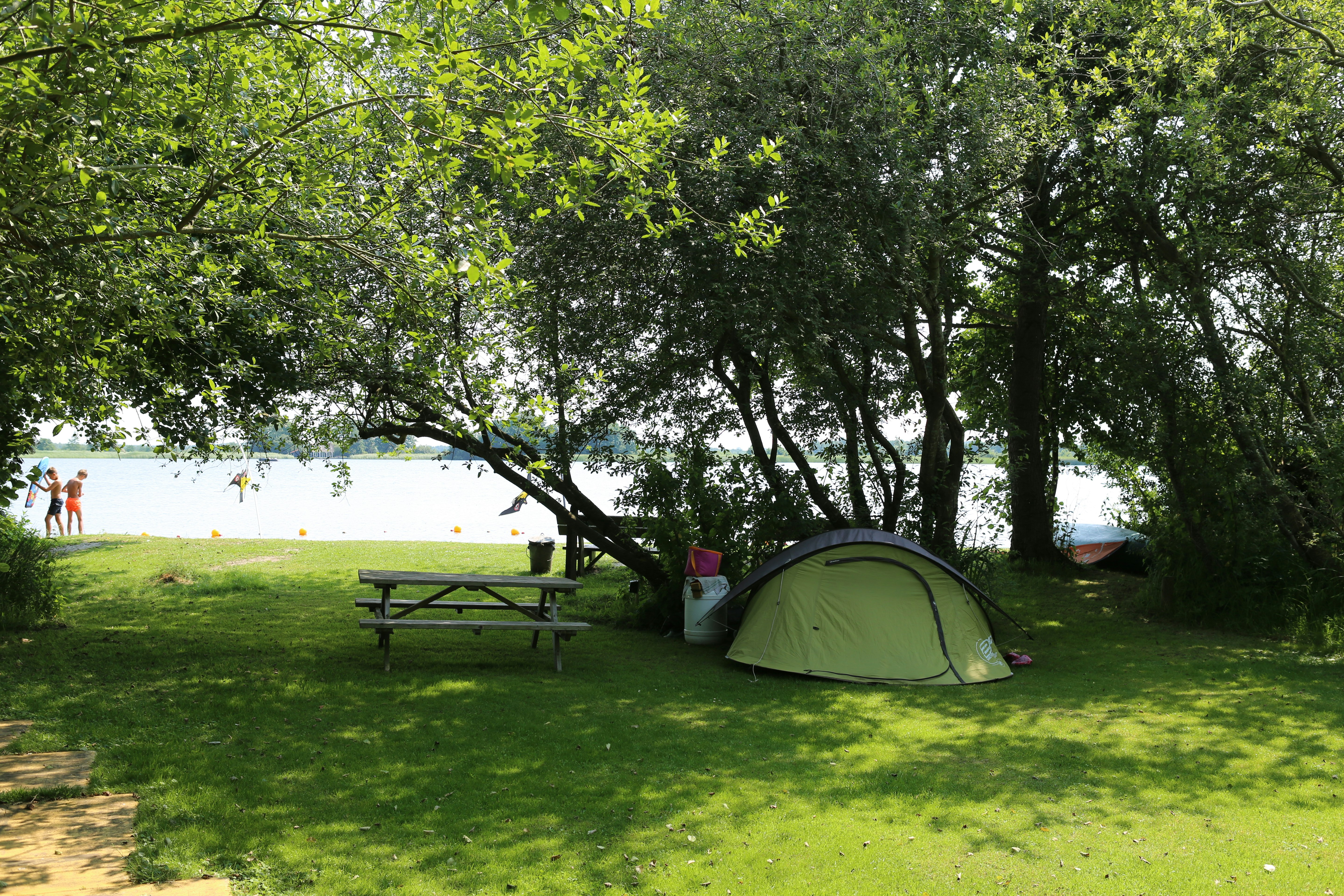 Camping de Hof - Zeltwiese auf dem Campingplatz