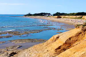 Camping de Ker-Lay - Blick auf den Strand am Campingplatz