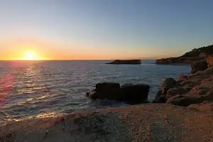 Camping de Ker-Lay - Sonnenuntergang über dem Meer
