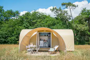 Camping de Kersentic - Mobilheim auf dem Campingplatz