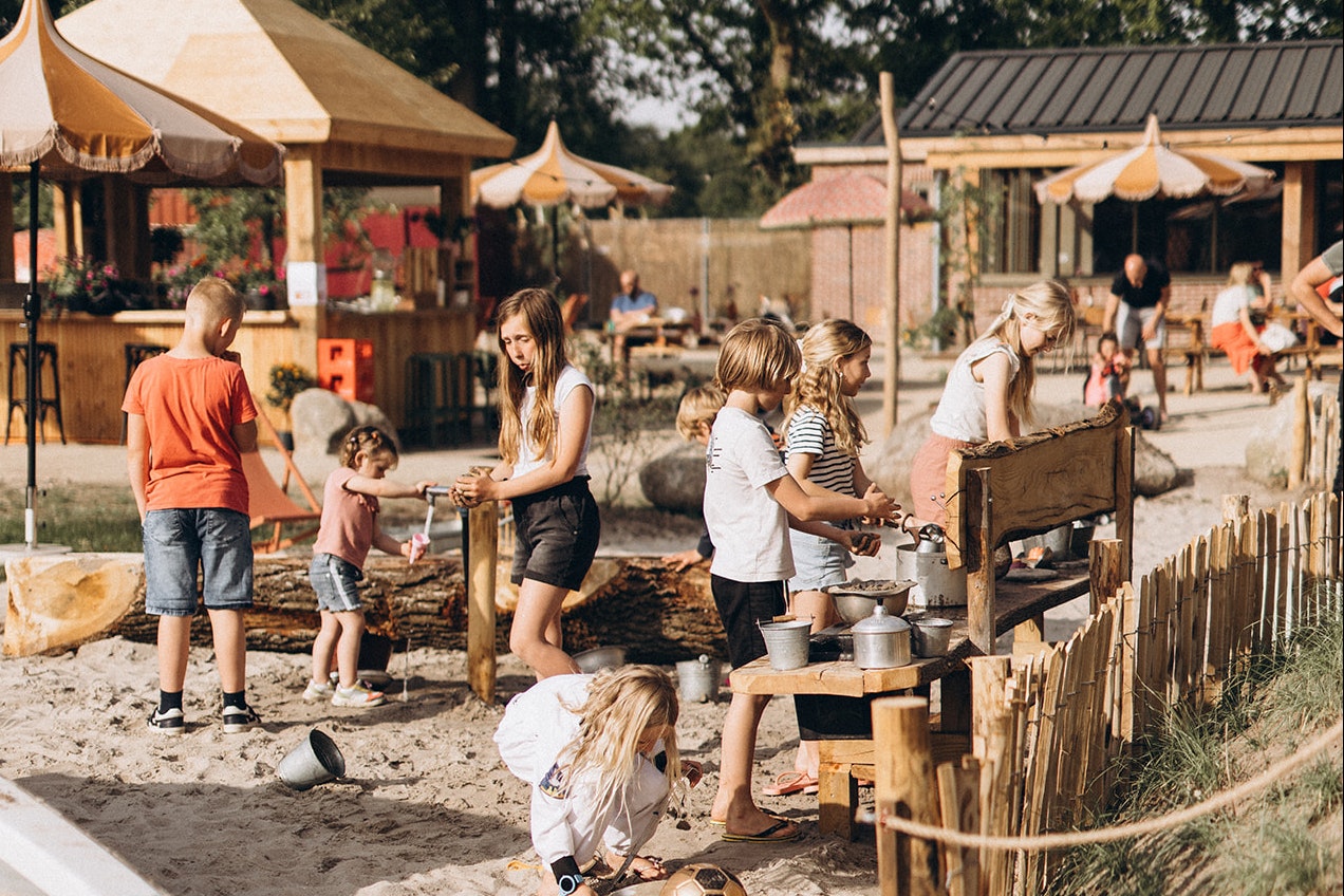 Camping de Kleine Wereld - Wasserspielplatz für Kinder auf dem Campingplatz