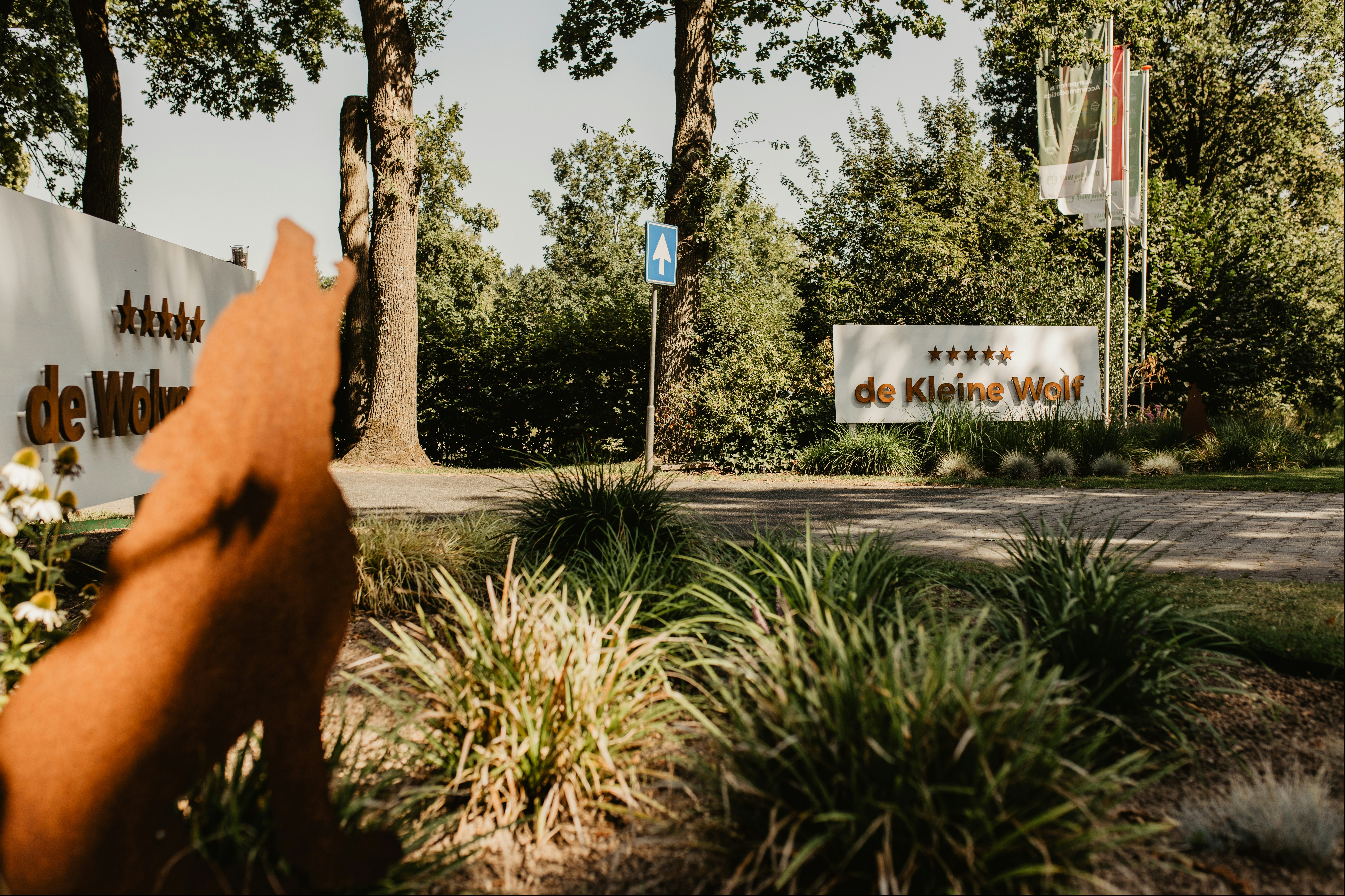 Camping De Kleine Wolf - Eingang des Campingplatzes