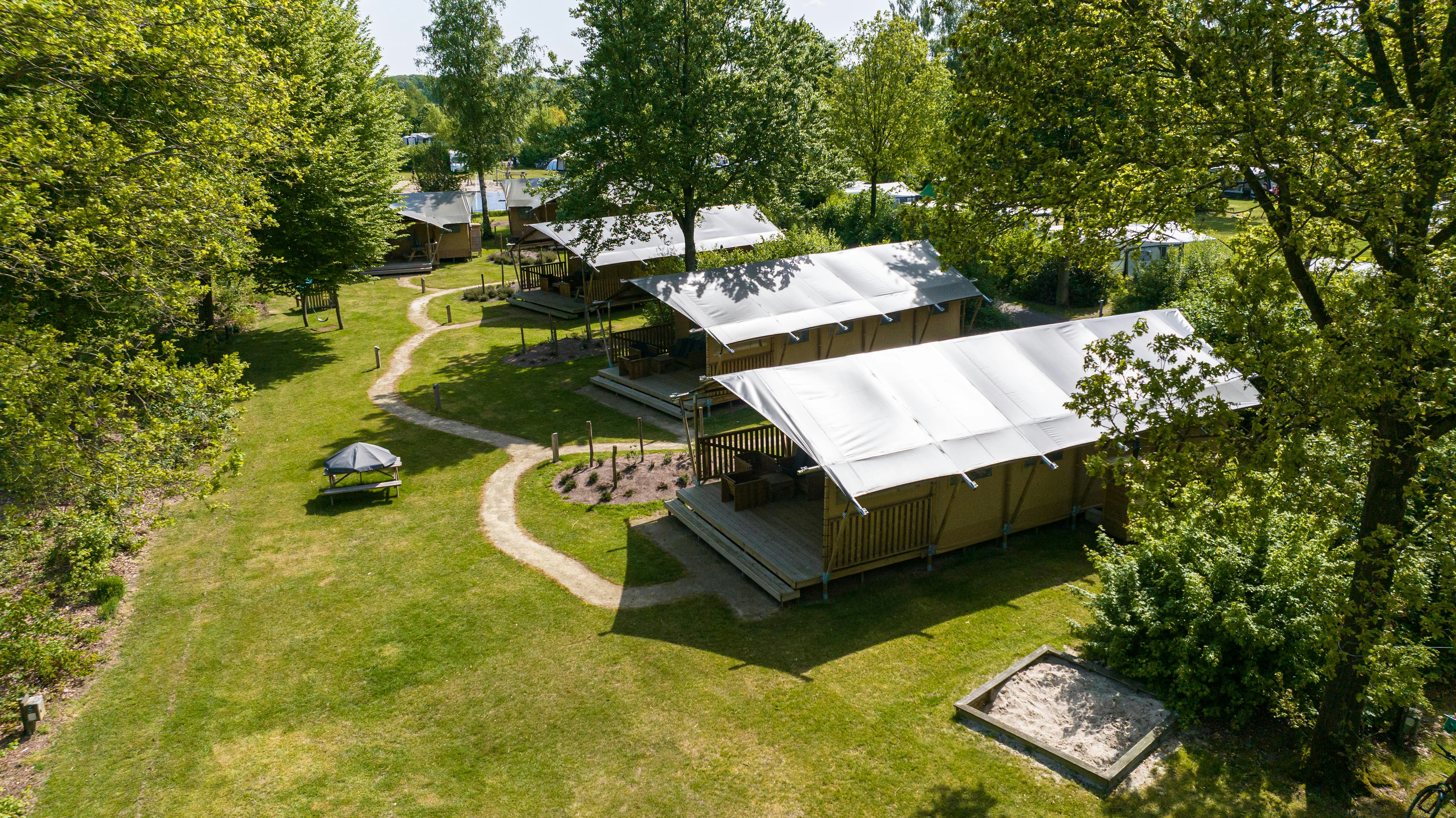 Camping De Klimberg - Glamping-Zelte auf dem Campingplatz