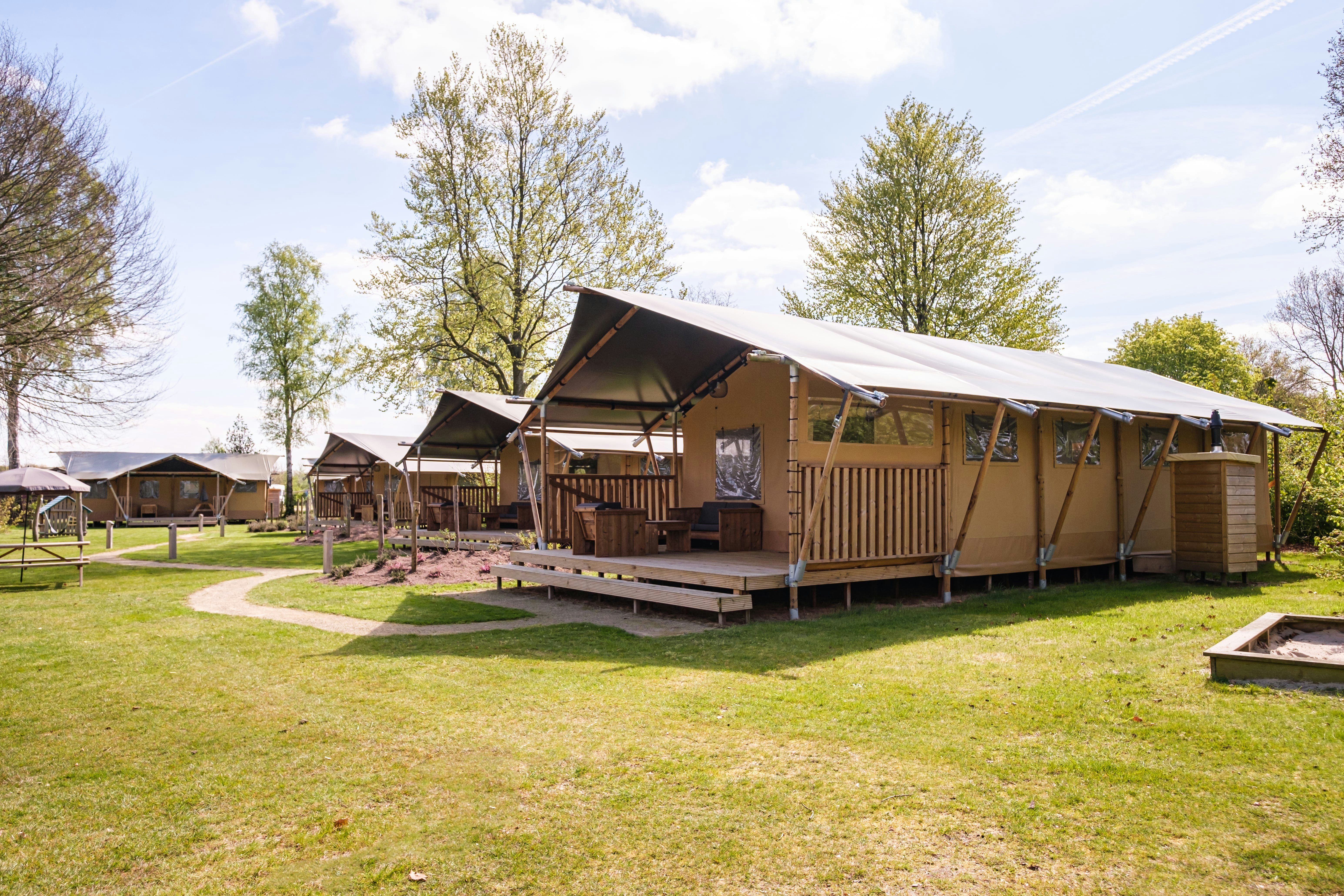 Camping De Klimberg - Glamping-Zelte auf dem Campingplatz