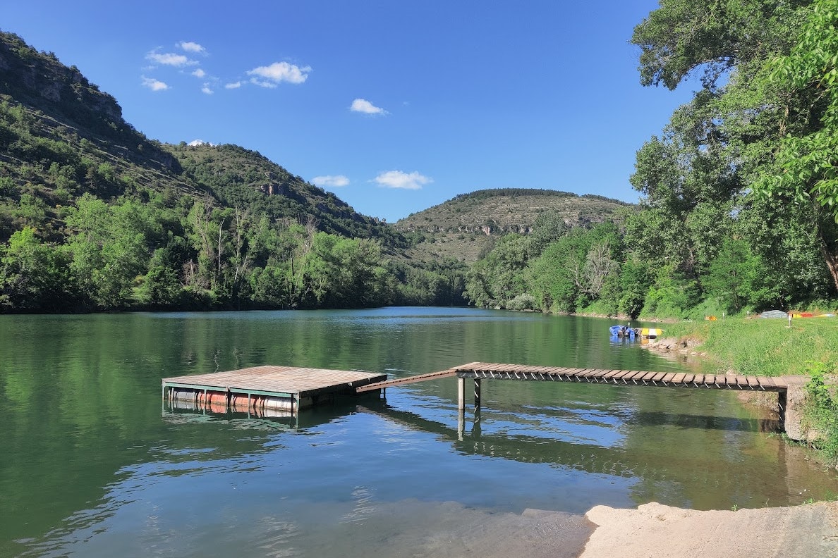 Camping de La Cascade - Badestrand des Campingplatzes