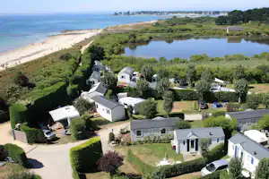 Camping de La Plage - Campingplatz aus der Vogelperspektive