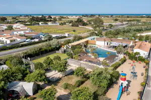 Camping de la Plage - Campingplatz aus der Vogelperspektive