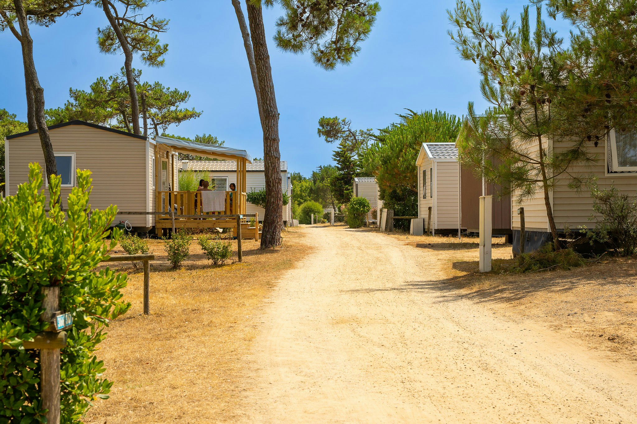 Camping de la Plage de Riez  - Mobilheime auf dem Campingplatz