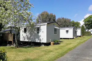 Camping de la Plage - Mobilheime vom Campingplatz im Grünen