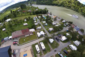 Camping de la Seine - Campingplatz aus der Vogelperspektive