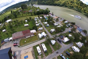 Camping de la Seine - Campingplatz aus der Vogelperspektive