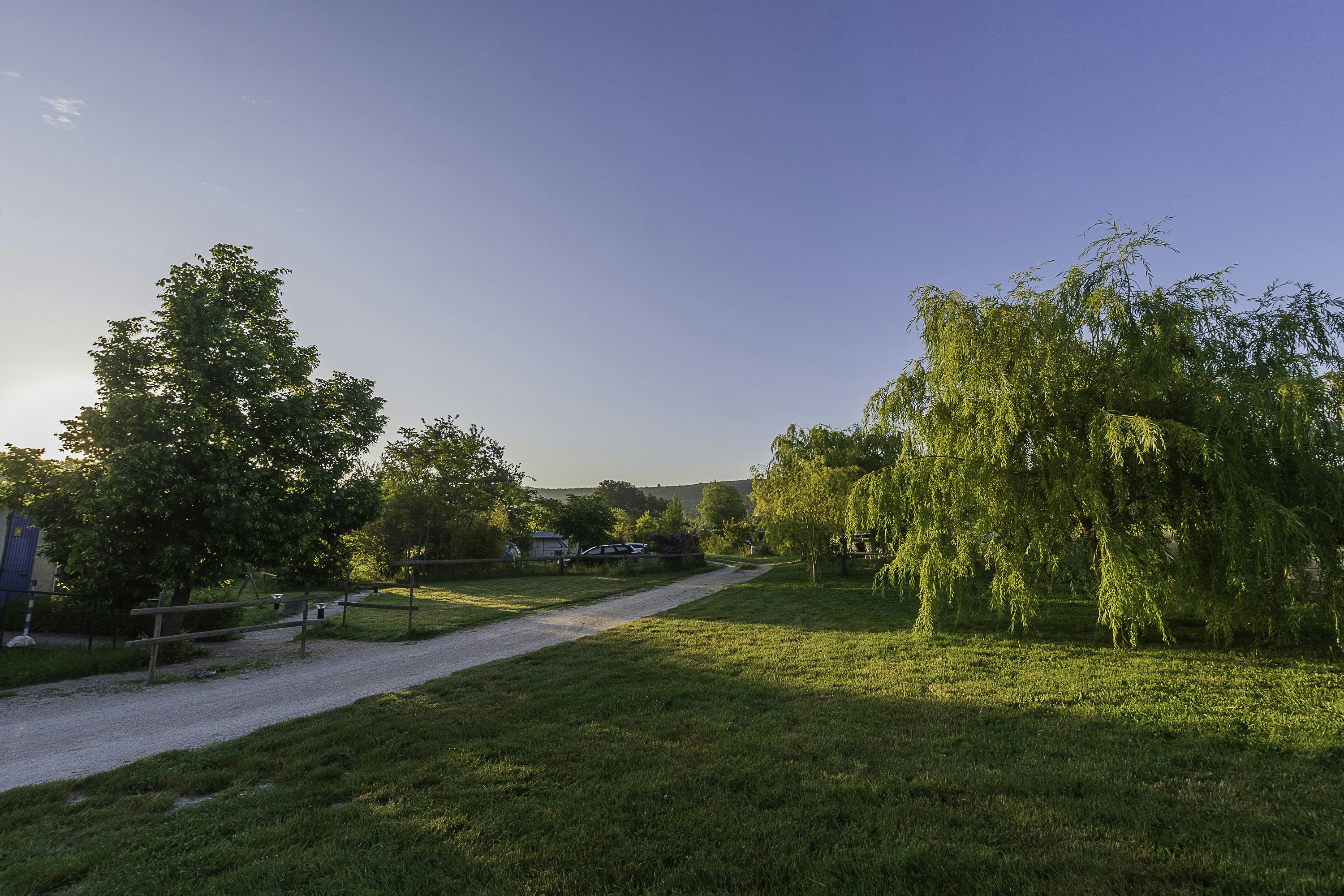 Camping de l'Aube - Standplatzwiese auf dem Campingplatz