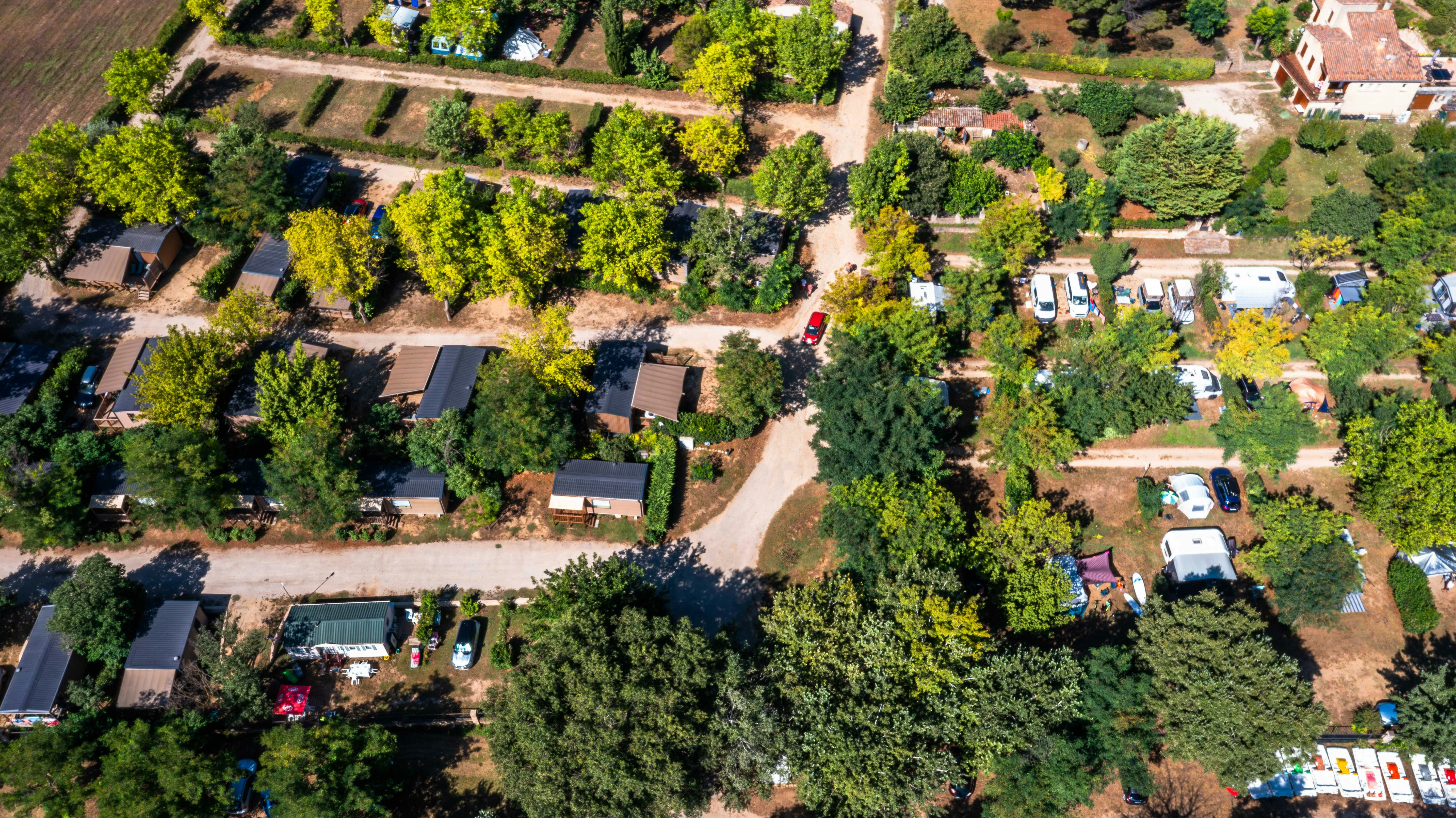 Campasun Camping de l'Étang de la Bonde - Campingplatz aus der Vogelperspektive
