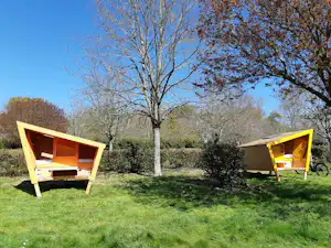 Camping de Locouarn - Kleine Mobilheime auf dem Campingplatz