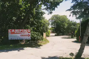 Camping de Montéglin- Eingangsschild des Campingplatzes