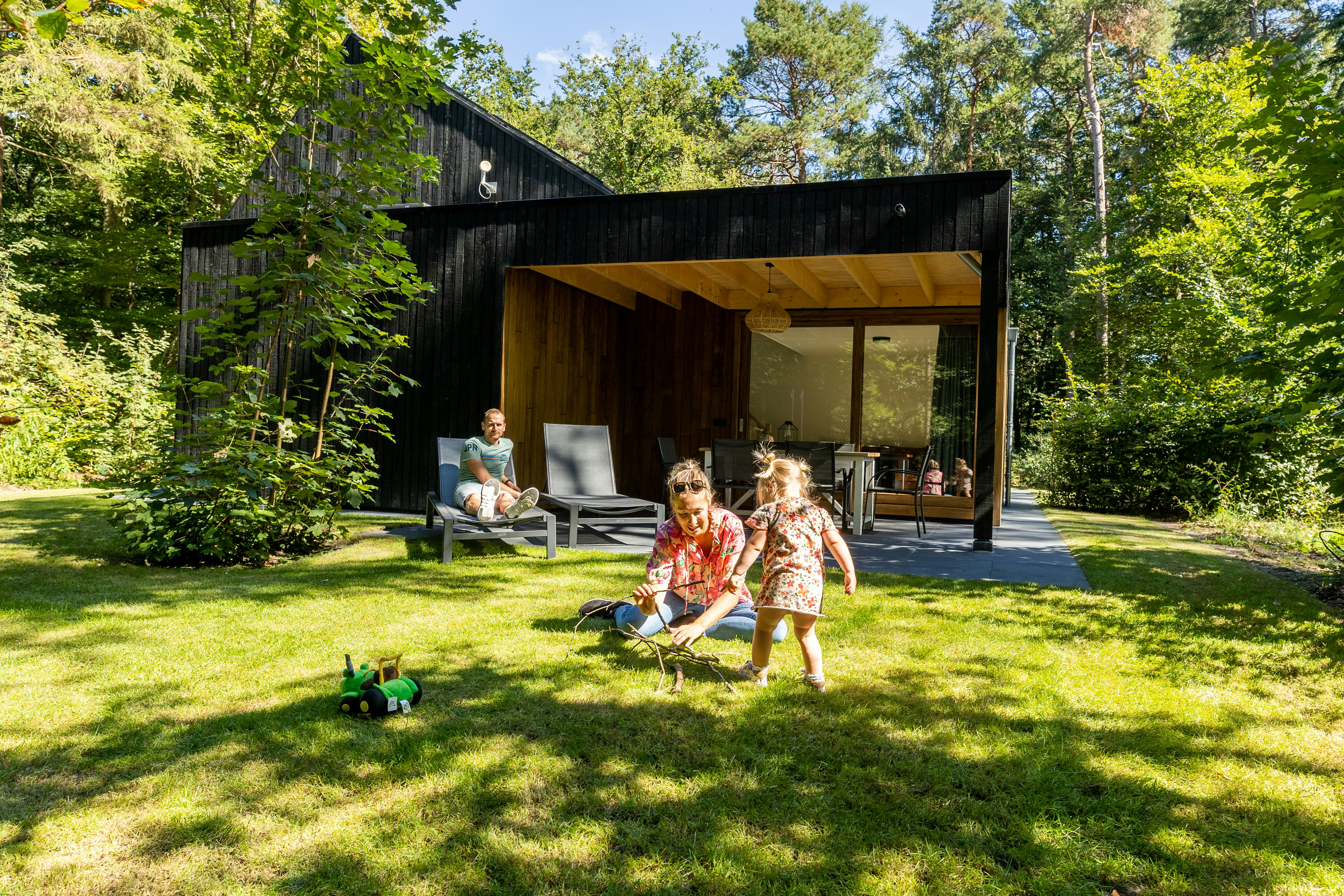 Camping de Norgerberg  - Mobilheim mit Terrasse auf dem Campingplatz