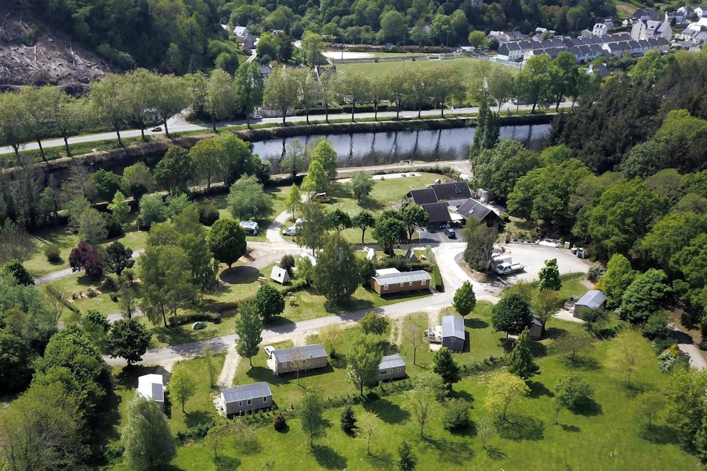 Camping de Rodaven - Luftaufnahme des Campingplatzes