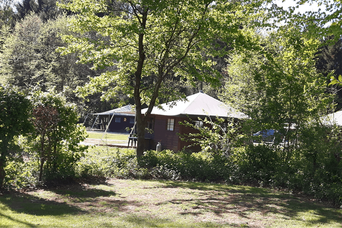 Camping De Ruimte - Campingbungalow auf dem Campingplatz im Grünen
