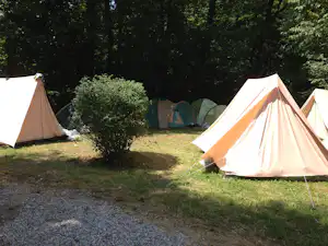 Camping De Saumont - Zeltwiese auf dem Campingplatz