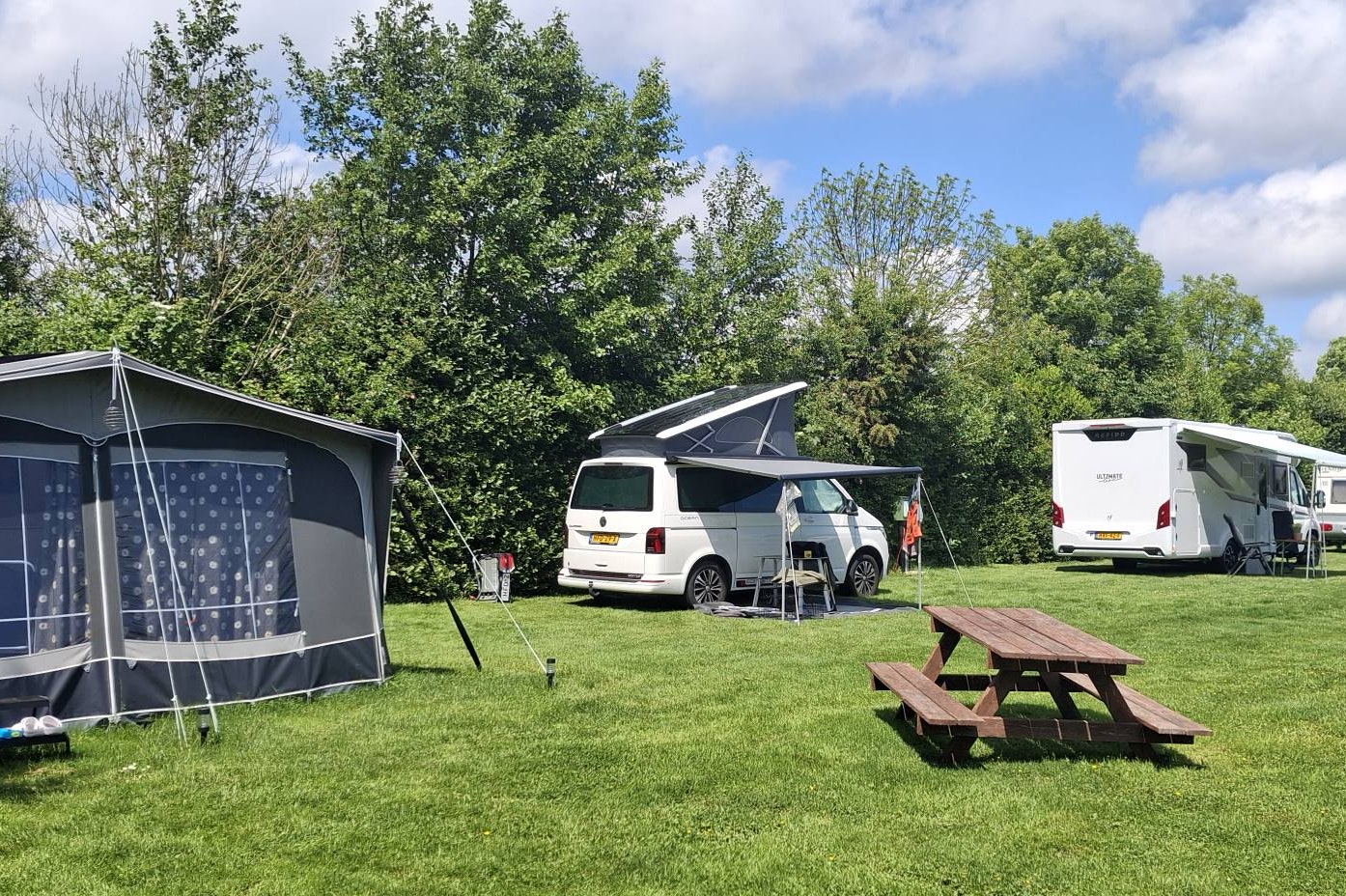 Camping De Veenborg - Standplatzwiese auf dem Campingplatz