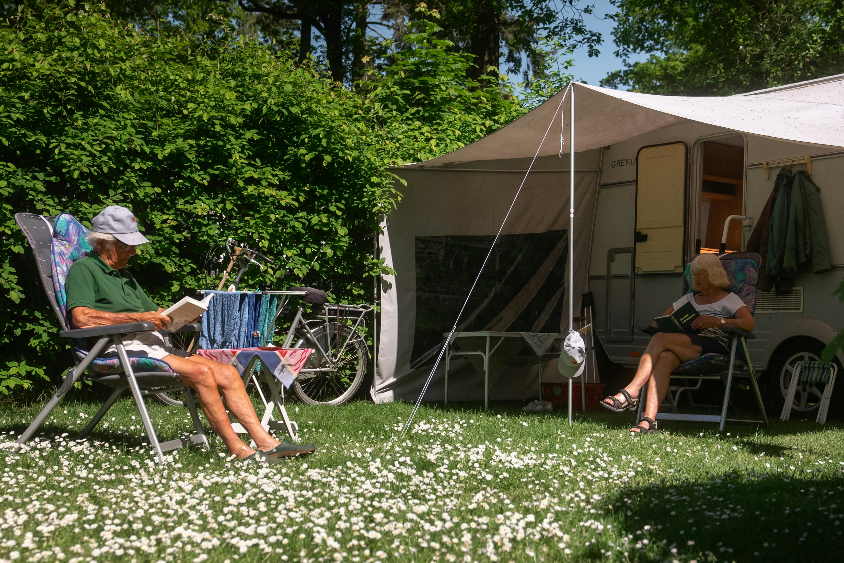 Camping De Waps - Standplätze auf dem Campingplatz