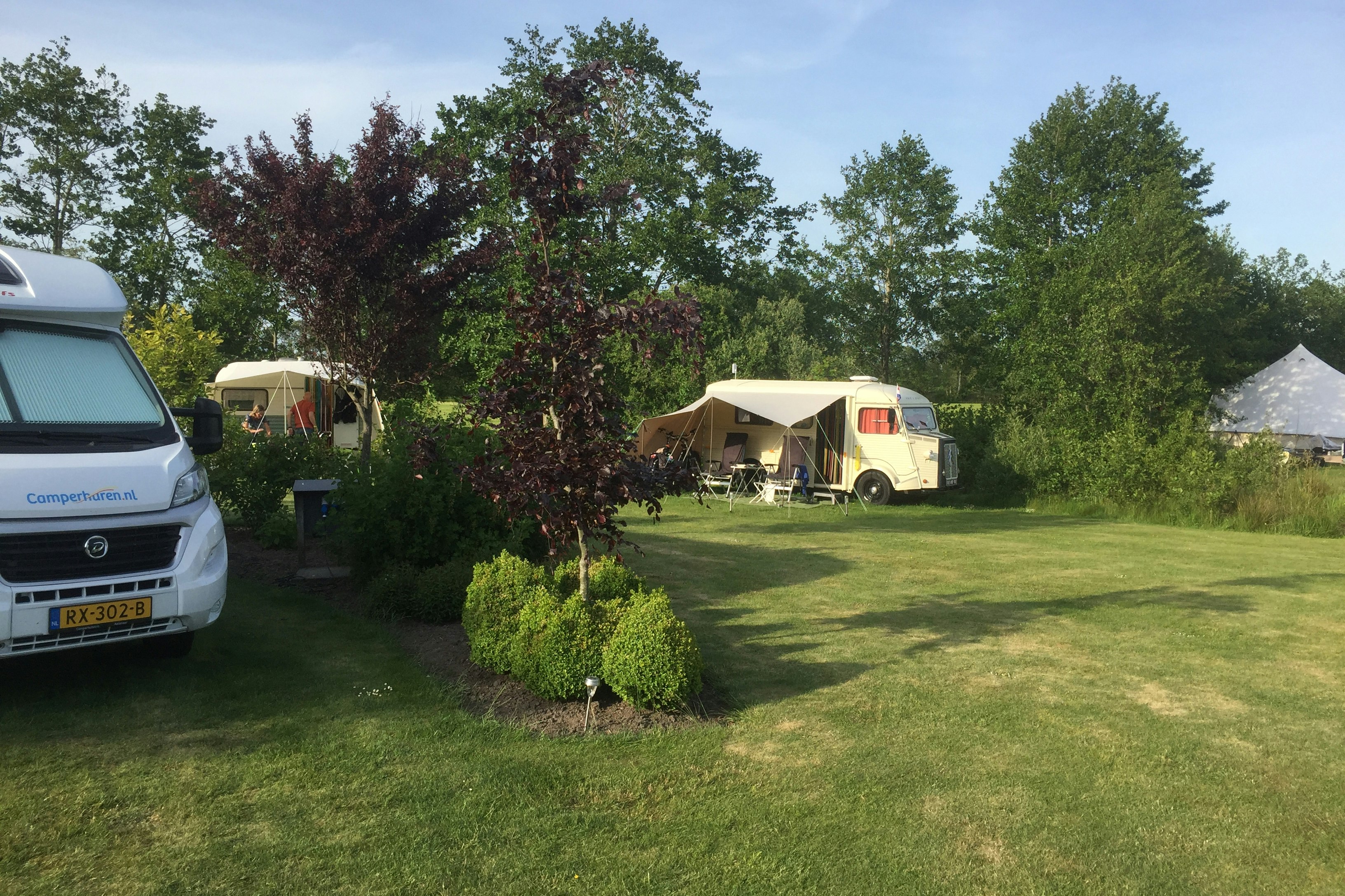 Camping De Wedze - Wohnmobilstellplätze im Grünen auf dem Campingplatz