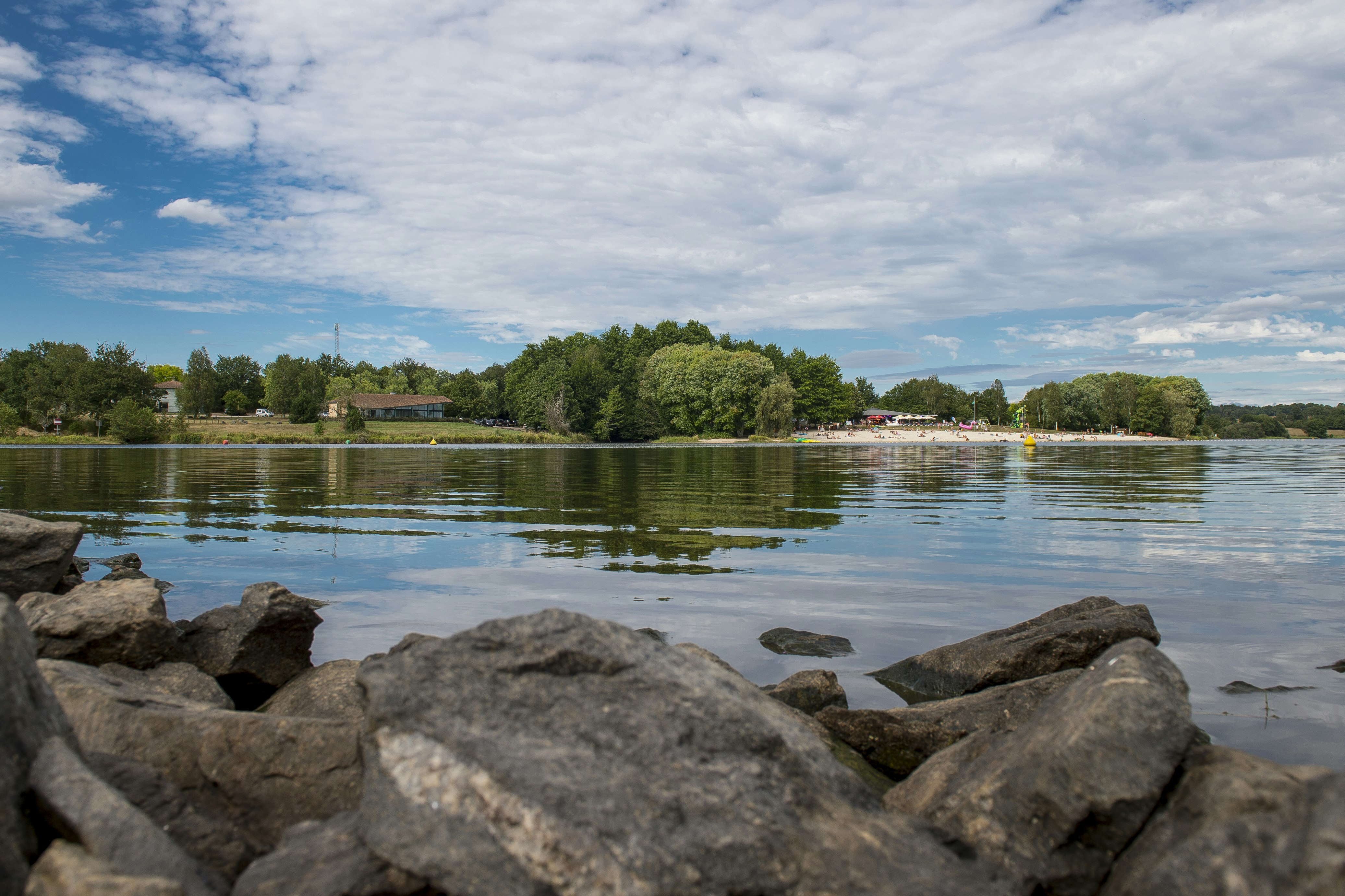 Camping Des Lacs - Blick auf den See
