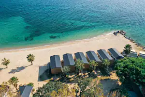 Camping des Mûres - Luftaufnahme des Strandes