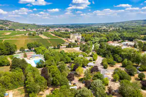 Camping de Santenay - Campingplatz aus der Vogelperspektive