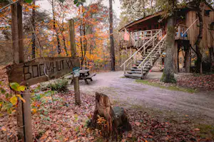 Camping Diever - Blick auf den Campingplatz im Herbst
