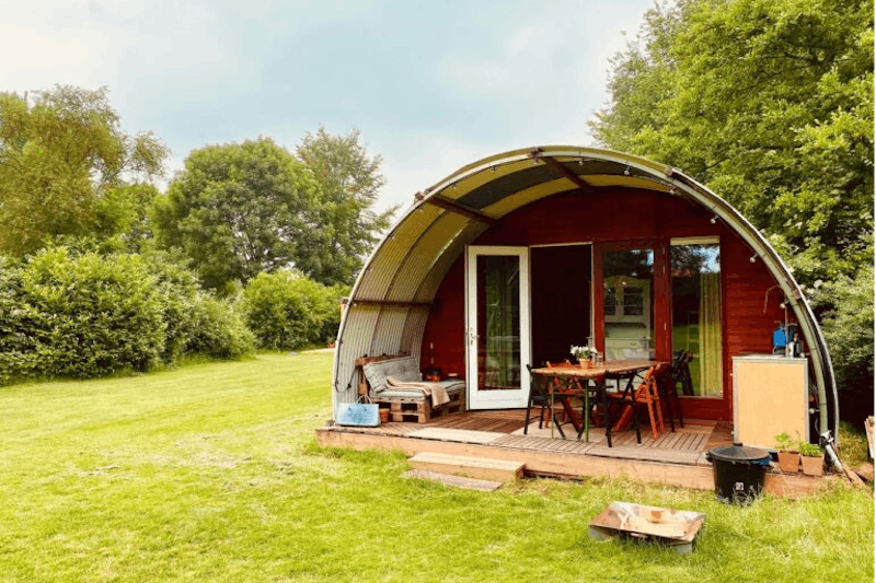 Camping Dijk & Meer - Mobilheim mit Terrasse im Grünen