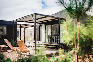 Sauvage - Mobilheim mit Terrasse auf dem Campingplatz