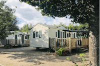 Camping Doller - Mobilheime mit Terrasse auf dem Campingplatz