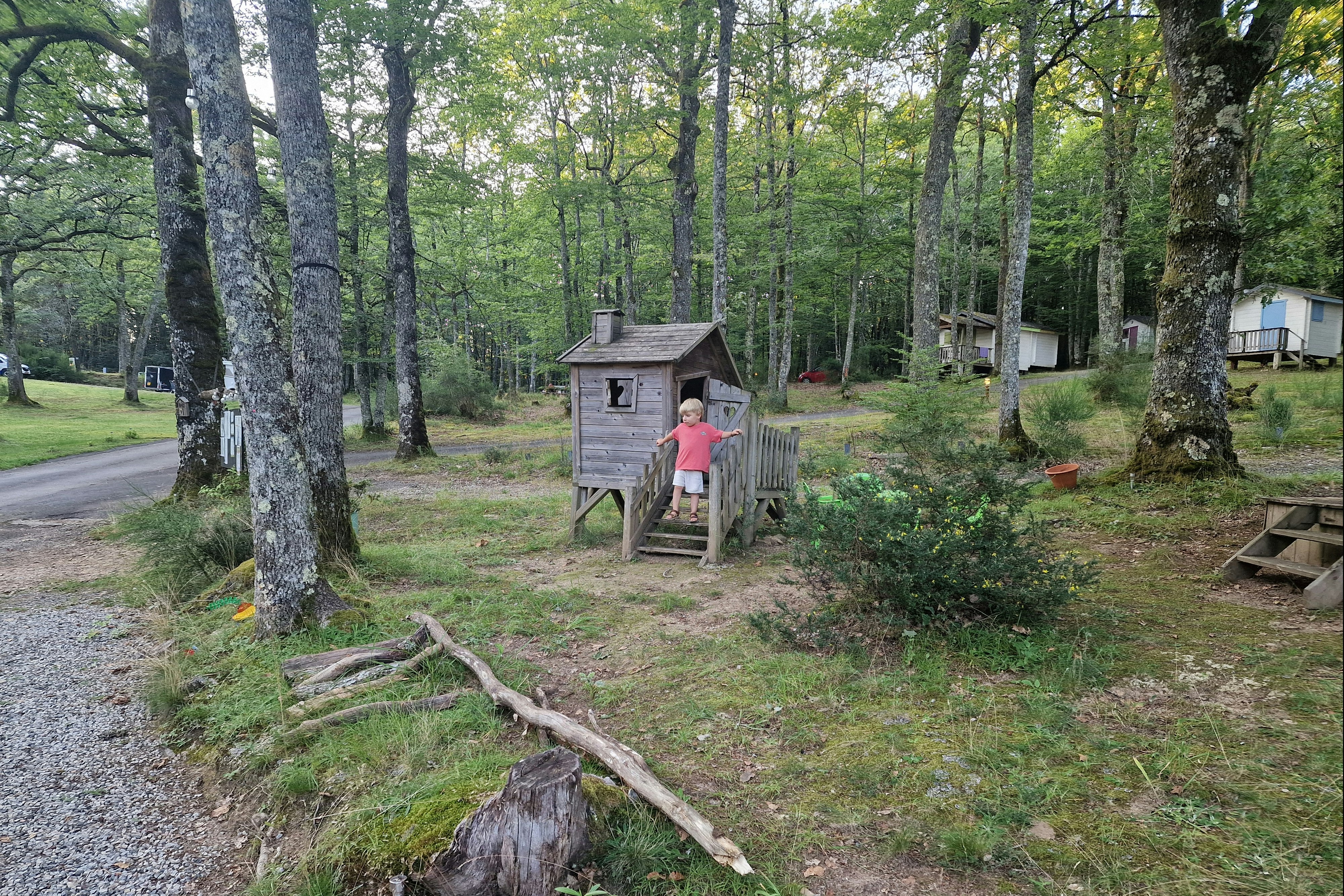 Camping Domaine de Forges - Blick auf den Campingplatz in der Natur
