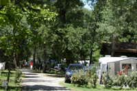 Camping Domaine de Gaujac - Wohnmobil- und  Wohnwagenstellplätze im Schatten der Bäume