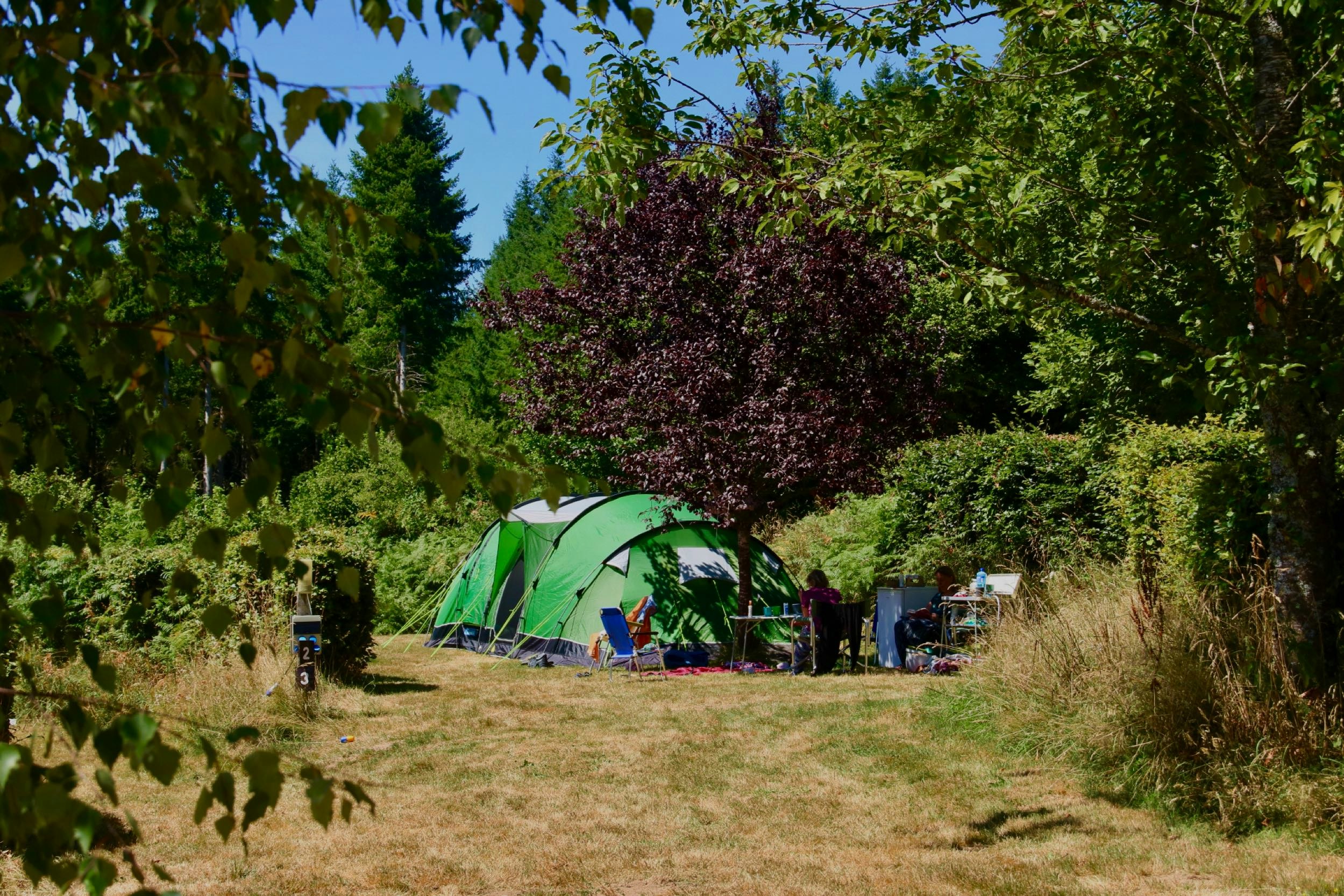 Camping Domaine La Chabanne - Standplätze auf dem Campingplatz