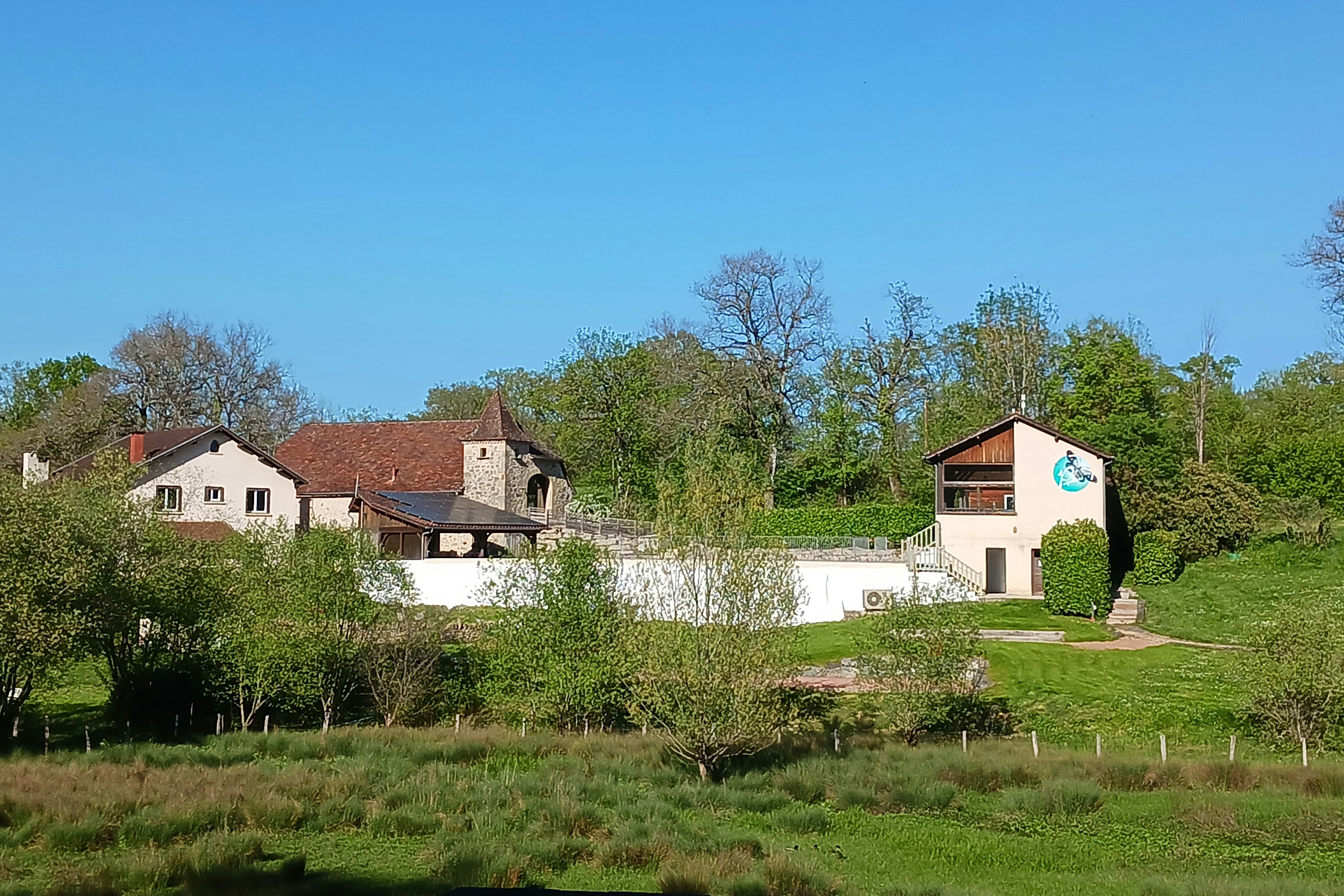 Camping Domaine Papillon Blick auf den Campingplatz